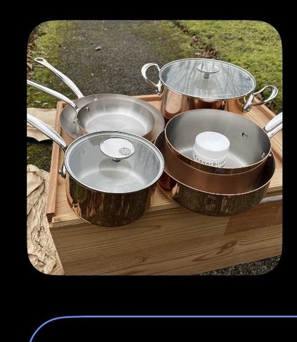 Mauviel 1830 copper pans - pans, set